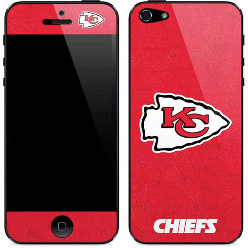 NFL Kansas City Chiefs Distressed iPhone 5/5s/5SE Skin