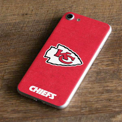 NFL Kansas City Chiefs Distressed iPhone 7 Skin
