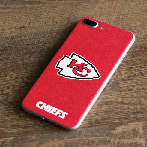 NFL Kansas City Chiefs Distressed iPhone 8 Plus Skin