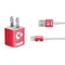 NFL Kansas City Chiefs Distressed iPhone Charger (5W USB) Skin