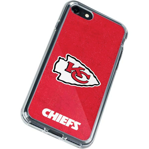 NFL Kansas City Chiefs Distressed iPhone SE (2nd & 3rd Gen) Clear Case