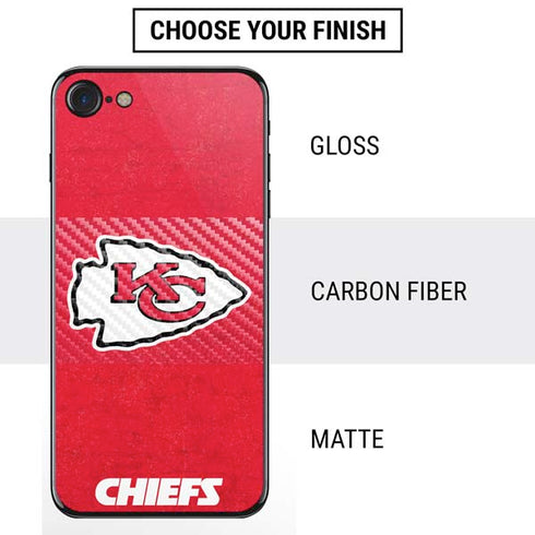 NFL Kansas City Chiefs Distressed iPhone SE (2nd & 3rd Gen) Skin