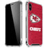 NFL Kansas City Chiefs Distressed iPhone X/XS Clear Case