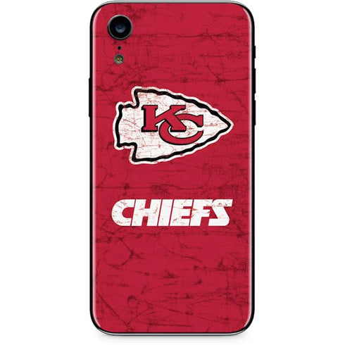 NFL Kansas City Chiefs Distressed iPhone XR Skin