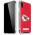 NFL Kansas City Chiefs Distressed iPhone XS Max Clear Case