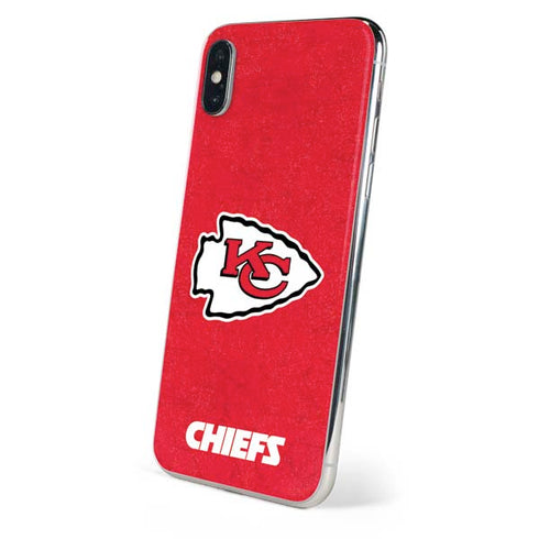 NFL Kansas City Chiefs Distressed iPhone XS Max Skin