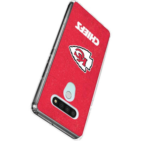 NFL Kansas City Chiefs Distressed LG Stylo 6 Clear Case
