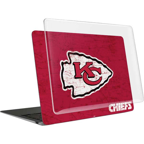NFL Kansas City Chiefs Distressed MacBook Air 13in (2020) Case plus Skin