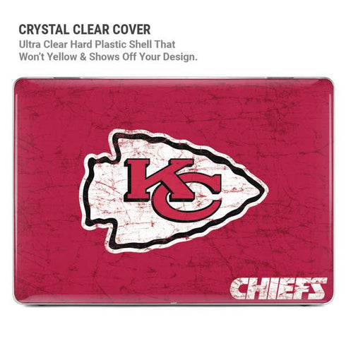 NFL Kansas City Chiefs Distressed MacBook Air 13in M1 (2021) Case plus Skin