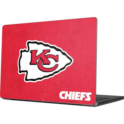 NFL Kansas City Chiefs Distressed MacBook Pro 14in (2021-24) Skin