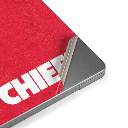 NFL Kansas City Chiefs Distressed MacBook Pro 14in (2021-24) Skin