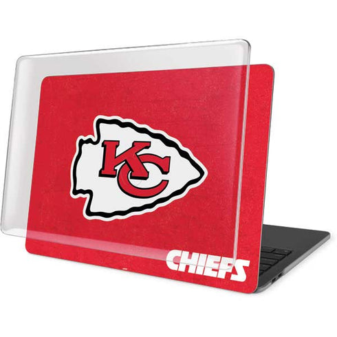 NFL Kansas City Chiefs Distressed MacBook Pro 15in (2016-19) Case plus Skin