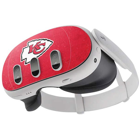 NFL Kansas City Chiefs Distressed Meta Quest 3 Skin