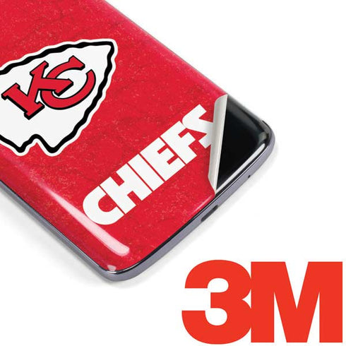 NFL Kansas City Chiefs Distressed Moto E5 Plus Skin
