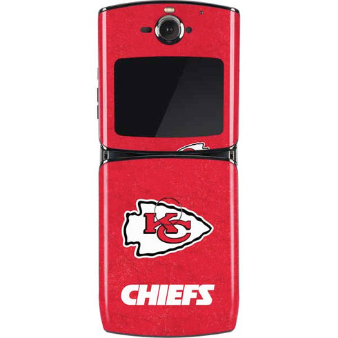 NFL Kansas City Chiefs Distressed Motorola RAZR Skin