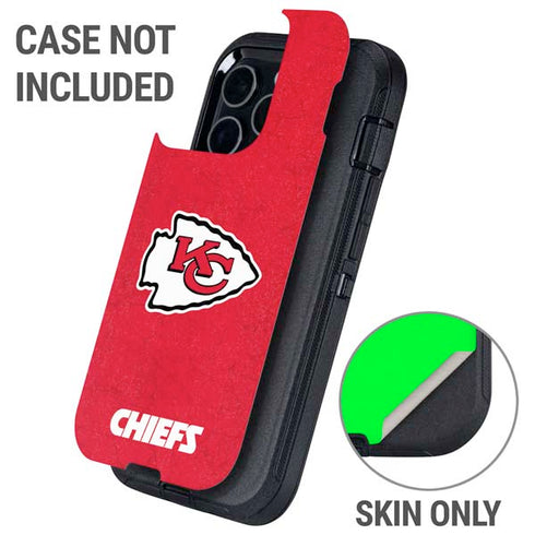 NFL Kansas City Chiefs Distressed Otterbox Defender iPhone Skin