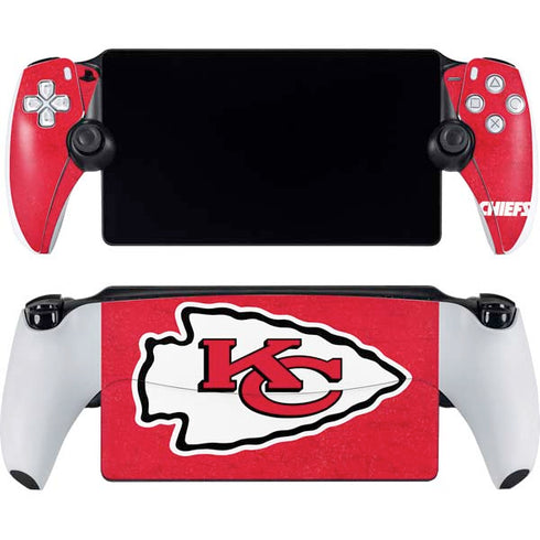 NFL Kansas City Chiefs Distressed PlayStation Portal Remote Player Skin