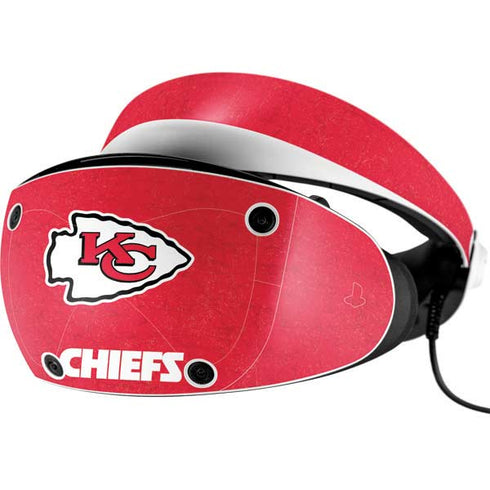 NFL Kansas City Chiefs Distressed PlayStation VR2 Skin