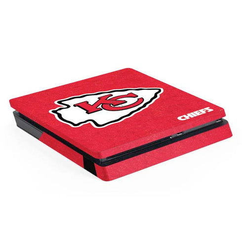 NFL Kansas City Chiefs Distressed PS4 Slim Skin