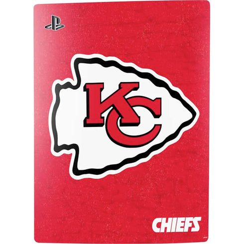 NFL Kansas City Chiefs Distressed PS5 Console Skin