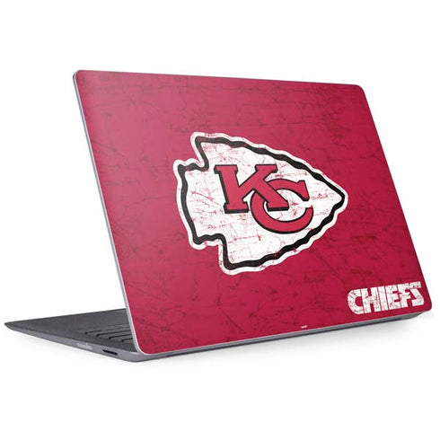 NFL Kansas City Chiefs Distressed Surface Laptop 2 Skin