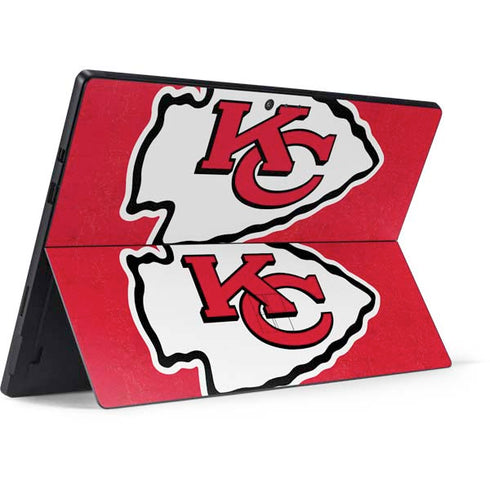 NFL Kansas City Chiefs Distressed Surface Pro 6 Skin