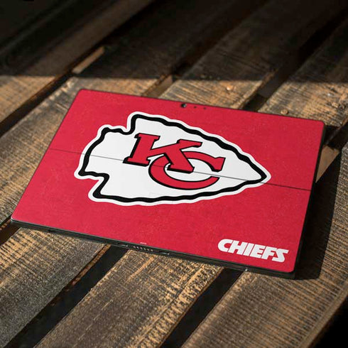NFL Kansas City Chiefs Distressed Surface Pro 6 Skin