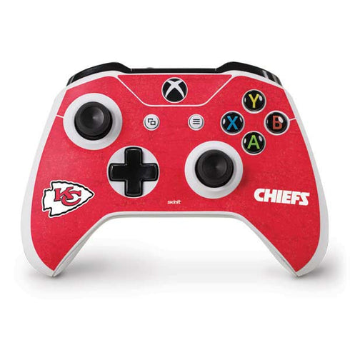 NFL Kansas City Chiefs Distressed Xbox One S Controller Skin