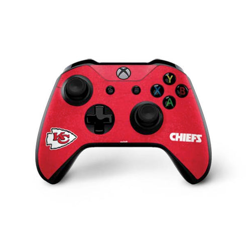 NFL Kansas City Chiefs Distressed Xbox One X Controller Skin