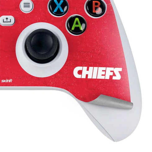 NFL Kansas City Chiefs Distressed Xbox Series S Bundle Skin
