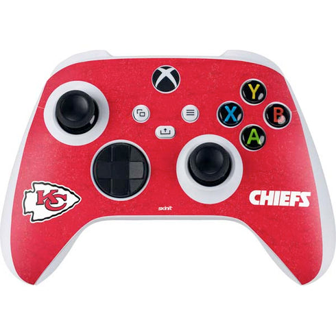 NFL Kansas City Chiefs Distressed Xbox Series S Controller Skin