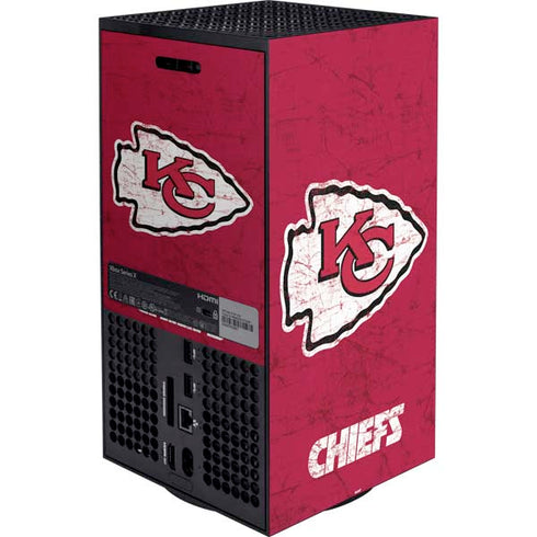 NFL Kansas City Chiefs Distressed Xbox Series X Bundle Skin