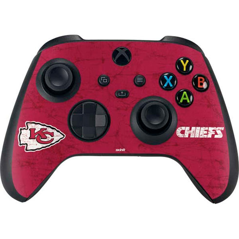 NFL Kansas City Chiefs Distressed Xbox Series X Bundle Skin