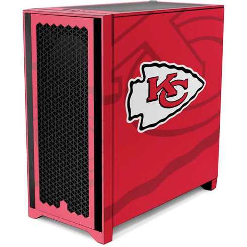 NFL Kansas City Chiefs Double Vision Corsair 4000D Tempered Glass Mid-Tower ATX Case Skin