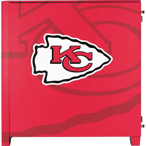 NFL Kansas City Chiefs Double Vision Corsair 4000D Tempered Glass Mid-Tower ATX Case Skin