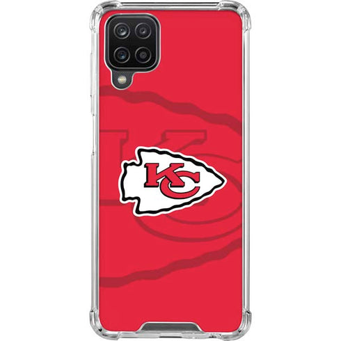 NFL Kansas City Chiefs Double Vision Galaxy A12 Clear Case