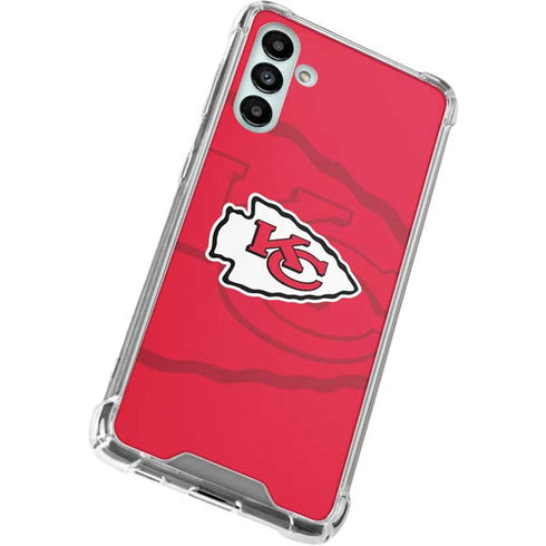 NFL Kansas City Chiefs Double Vision Galaxy A13 5G Clear Case