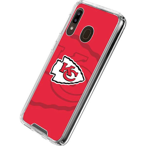NFL Kansas City Chiefs Double Vision Galaxy A30 Clear Case