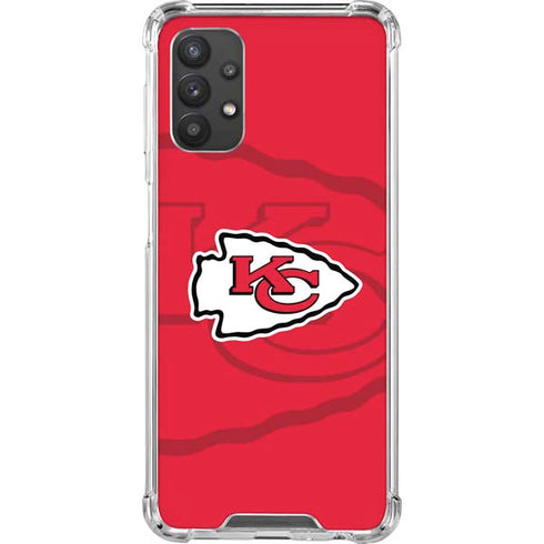 NFL Kansas City Chiefs Double Vision Galaxy A32 5G Clear Case