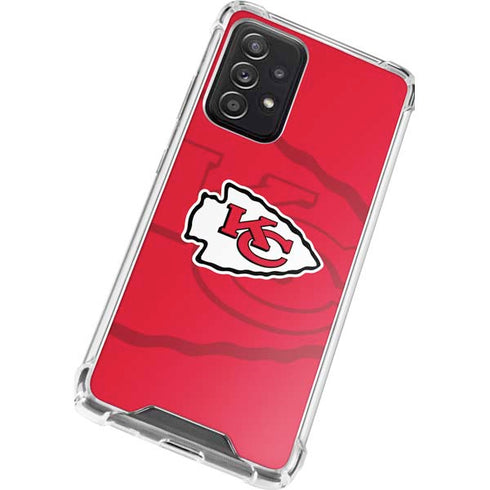 NFL Kansas City Chiefs Double Vision Galaxy A52 5G Clear Case