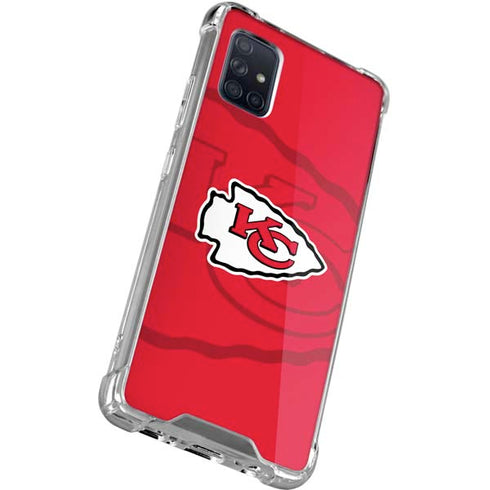 NFL Kansas City Chiefs Double Vision Galaxy A71 5G Clear Case
