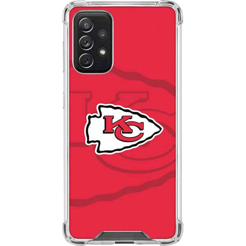 NFL Kansas City Chiefs Double Vision Galaxy A72 5G Clear Case