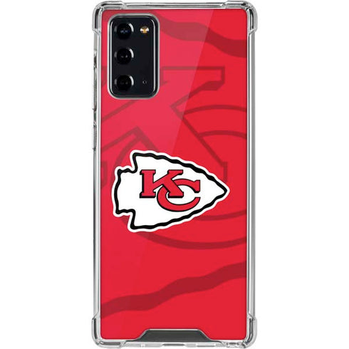 NFL Kansas City Chiefs Double Vision Galaxy Note20 5G Clear Case