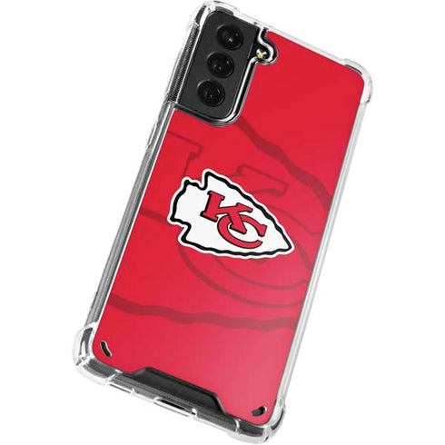 NFL Kansas City Chiefs Double Vision Galaxy S21 5G Clear Case