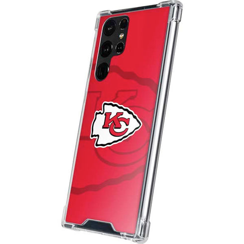 NFL Kansas City Chiefs Double Vision Galaxy S22 Ultra Clear Case