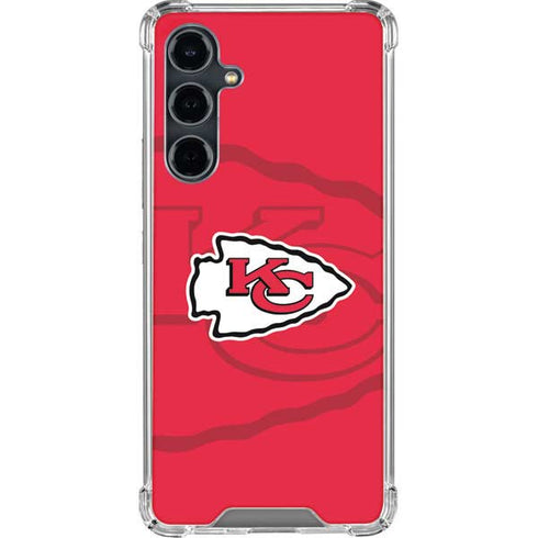 NFL Kansas City Chiefs Double Vision Galaxy S23 FE Clear Case