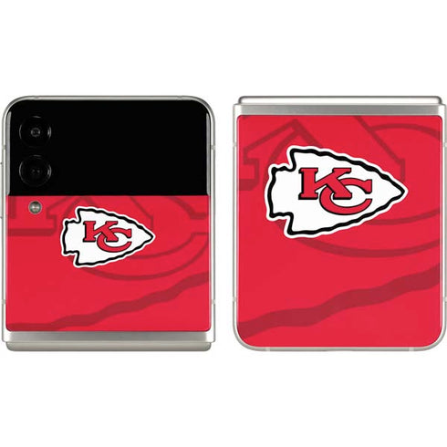 NFL Kansas City Chiefs Double Vision Galaxy Z Flip3 5G Skin