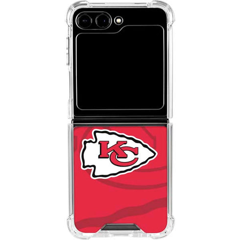 NFL Kansas City Chiefs Double Vision Galaxy Z Flip5 5G Clear Case