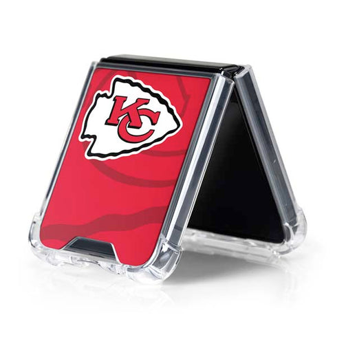 NFL Kansas City Chiefs Double Vision Galaxy Z Flip5 5G Clear Case