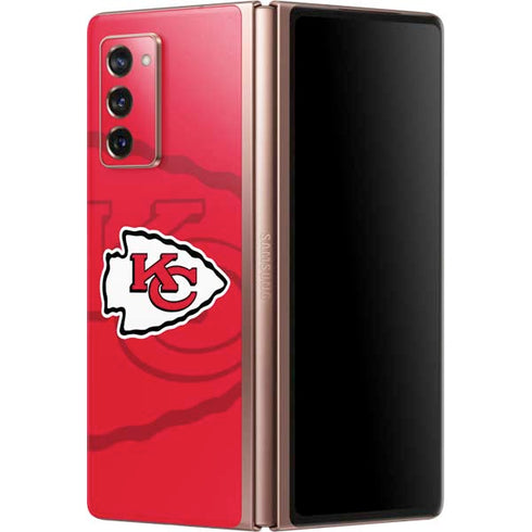 NFL Kansas City Chiefs Double Vision Galaxy Z Fold2 5G Skin